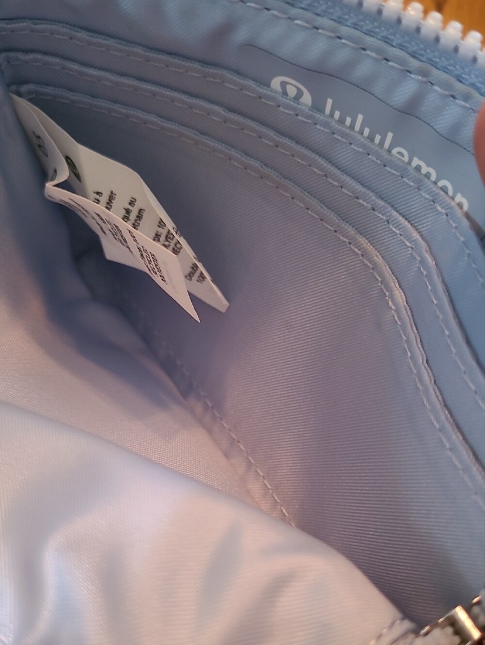 lululemon athletica Light Gray Zip Key Pouch with Ring - Picture 7 of 8